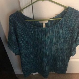 Multicolored turquoise shirt